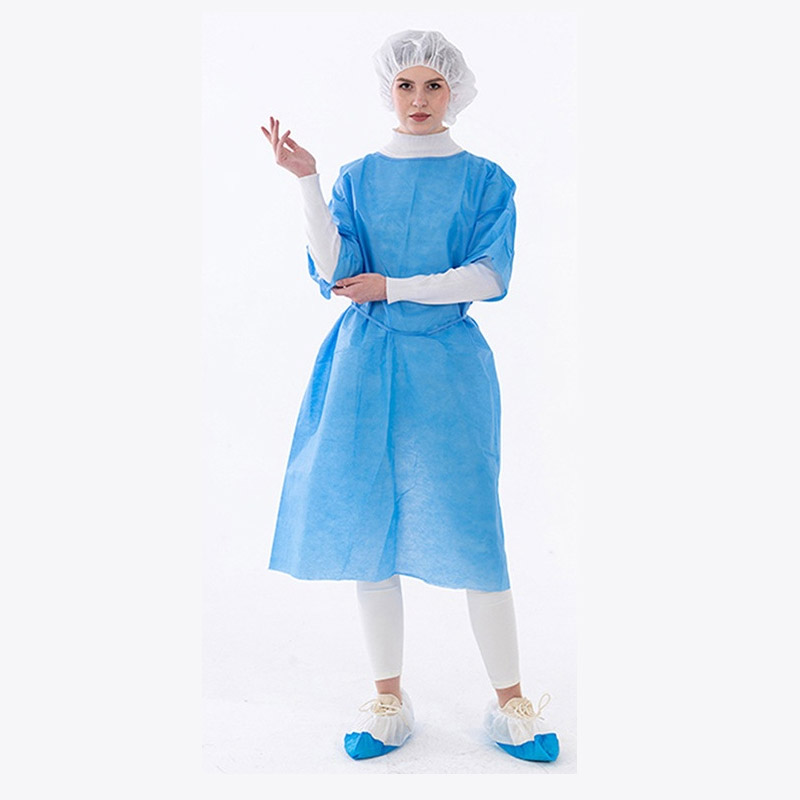 short sleeve disposable isolation gown