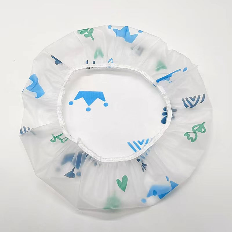 printed shower cap