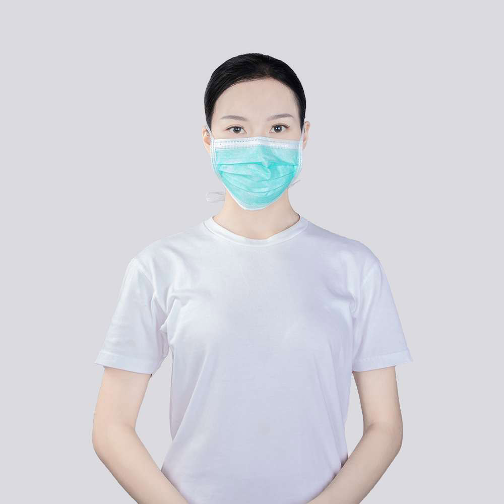 surgical face mask with tie