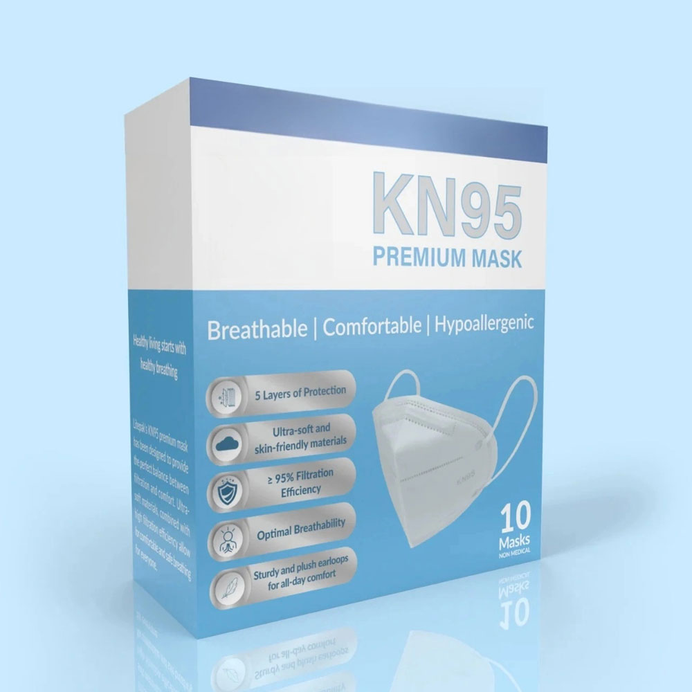 KN95 Face Mask - 5 Layer Filtration Respirator