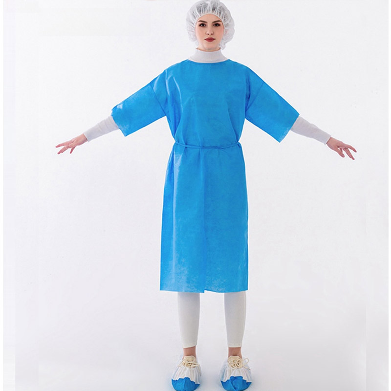 short sleeve disposable isolation gown