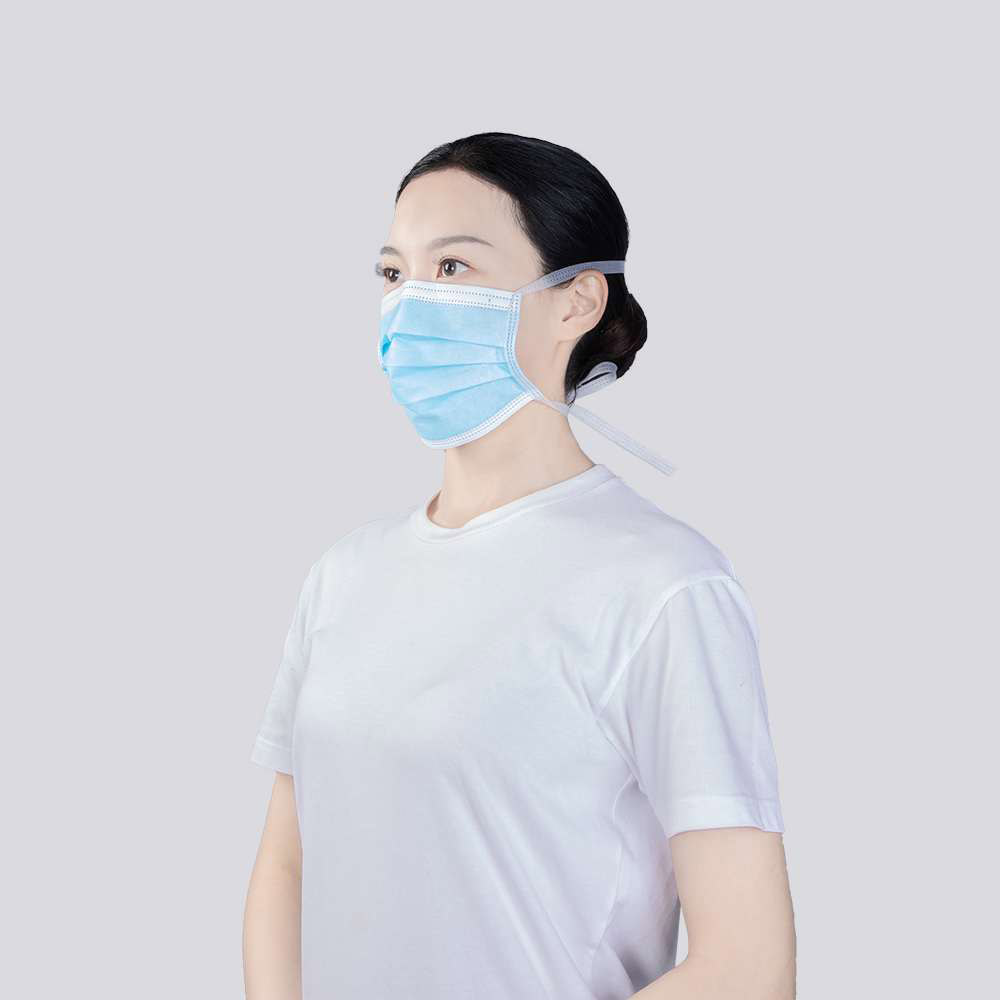 surgical face mask with tie