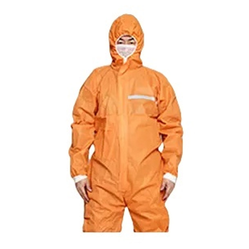 orange disposable coverall 